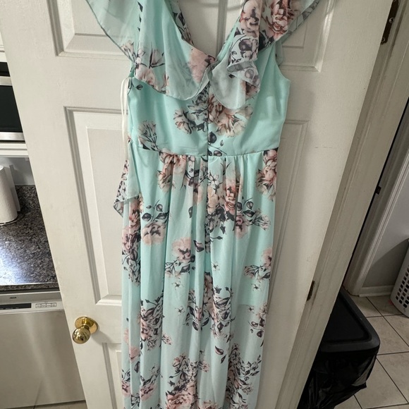 Floral Print Belted Wrap Dress - Picture 6 of 7